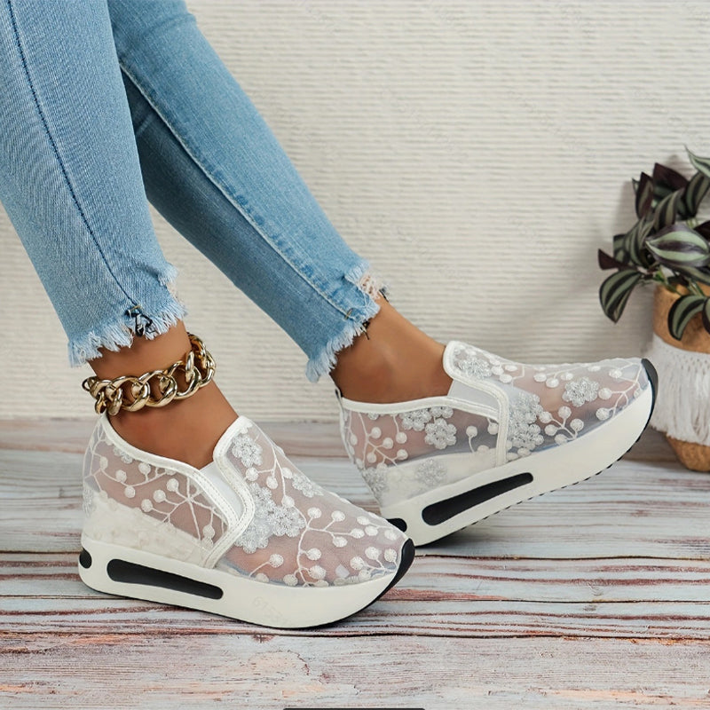 💕2025 HOT SALE 62% OFF💐Women's Casual Mesh Breathable Thick Sole Shoes
