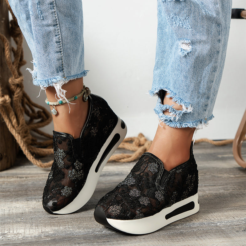 💕2025 HOT SALE 62% OFF💐Women's Casual Mesh Breathable Thick Sole Shoes