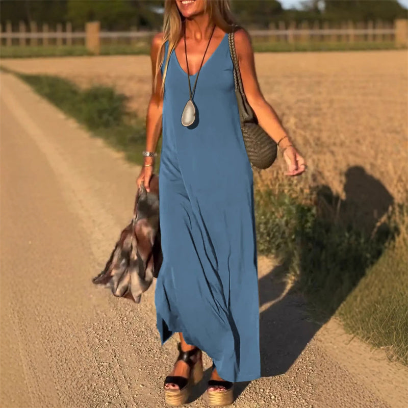✨Early Summer New✨Women's V-Neck Maxi Cami Dress