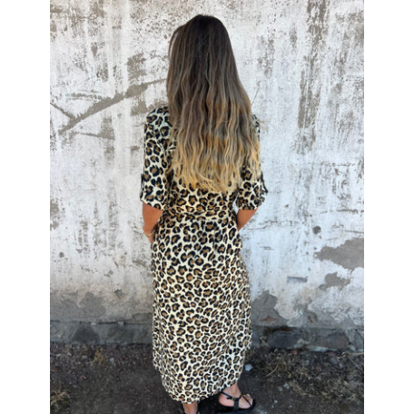 ⏳ Limited time 50% off! 💥V-Neck Leopard Print Maxi Dress
