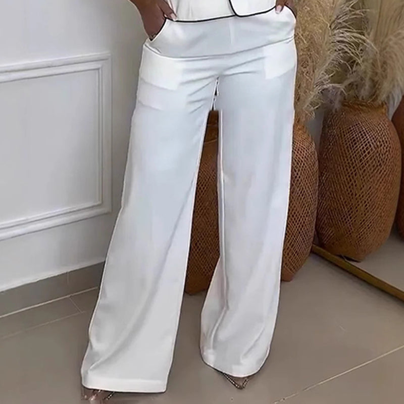 🌿🌿2025 New Set 💥Women's One Shoulder Vest & Wide Leg Pants Set