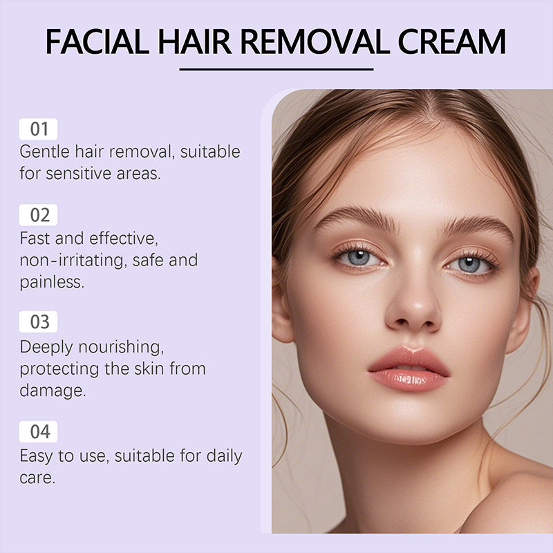 🔥2025 HOT SALE 60% OFF🐇Gentle & Painless Facial Hair Removal Cream