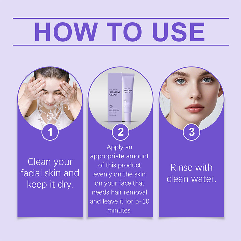 🔥2025 HOT SALE 60% OFF🐇Gentle & Painless Facial Hair Removal Cream