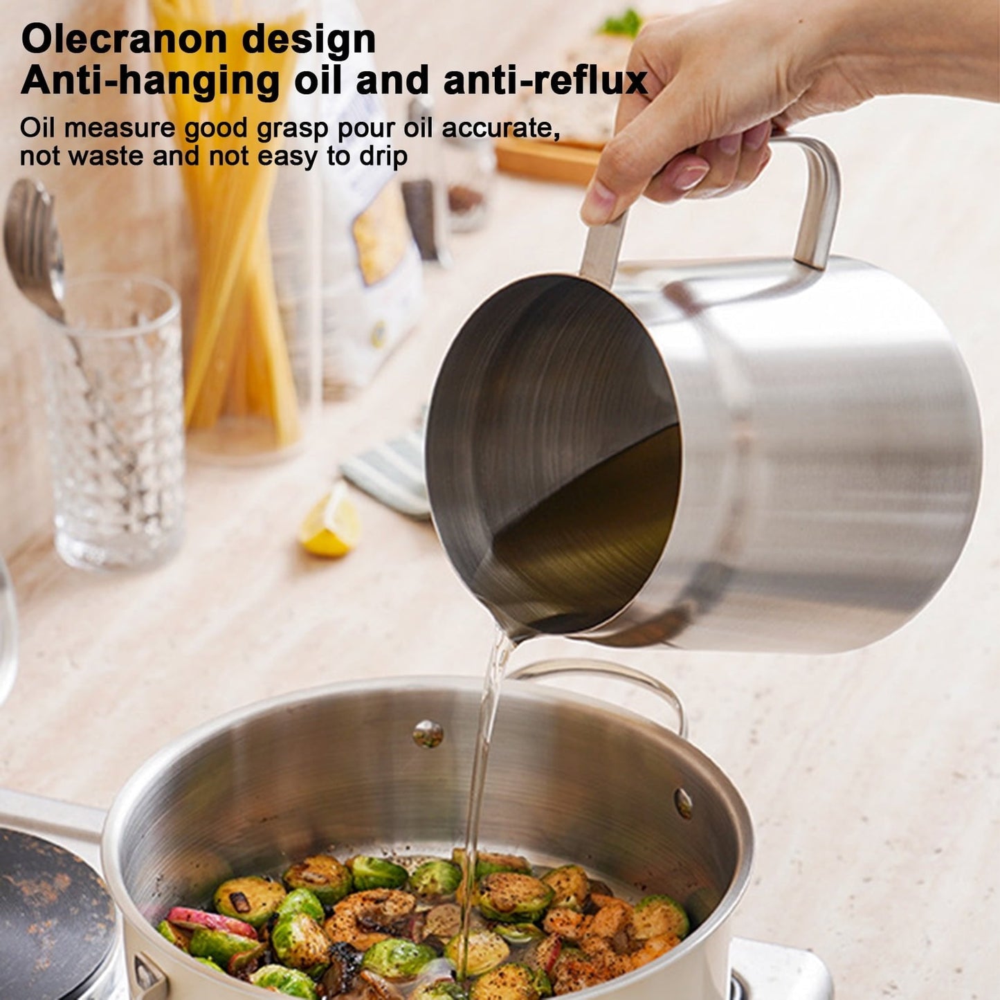 💥HOT SALE 2025💥2-in-1 304 Stainless Steel Multifunctional Oil Strainer Pot