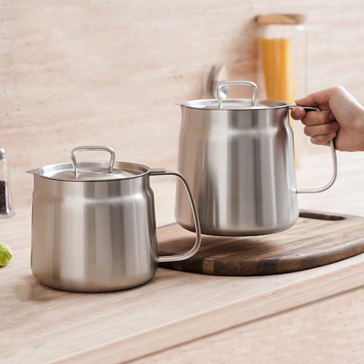 💥HOT SALE 2025💥2-in-1 304 Stainless Steel Multifunctional Oil Strainer Pot