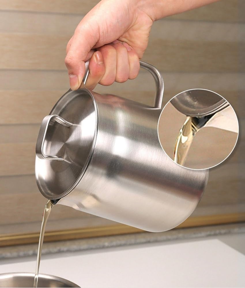 💥HOT SALE 2025💥2-in-1 304 Stainless Steel Multifunctional Oil Strainer Pot