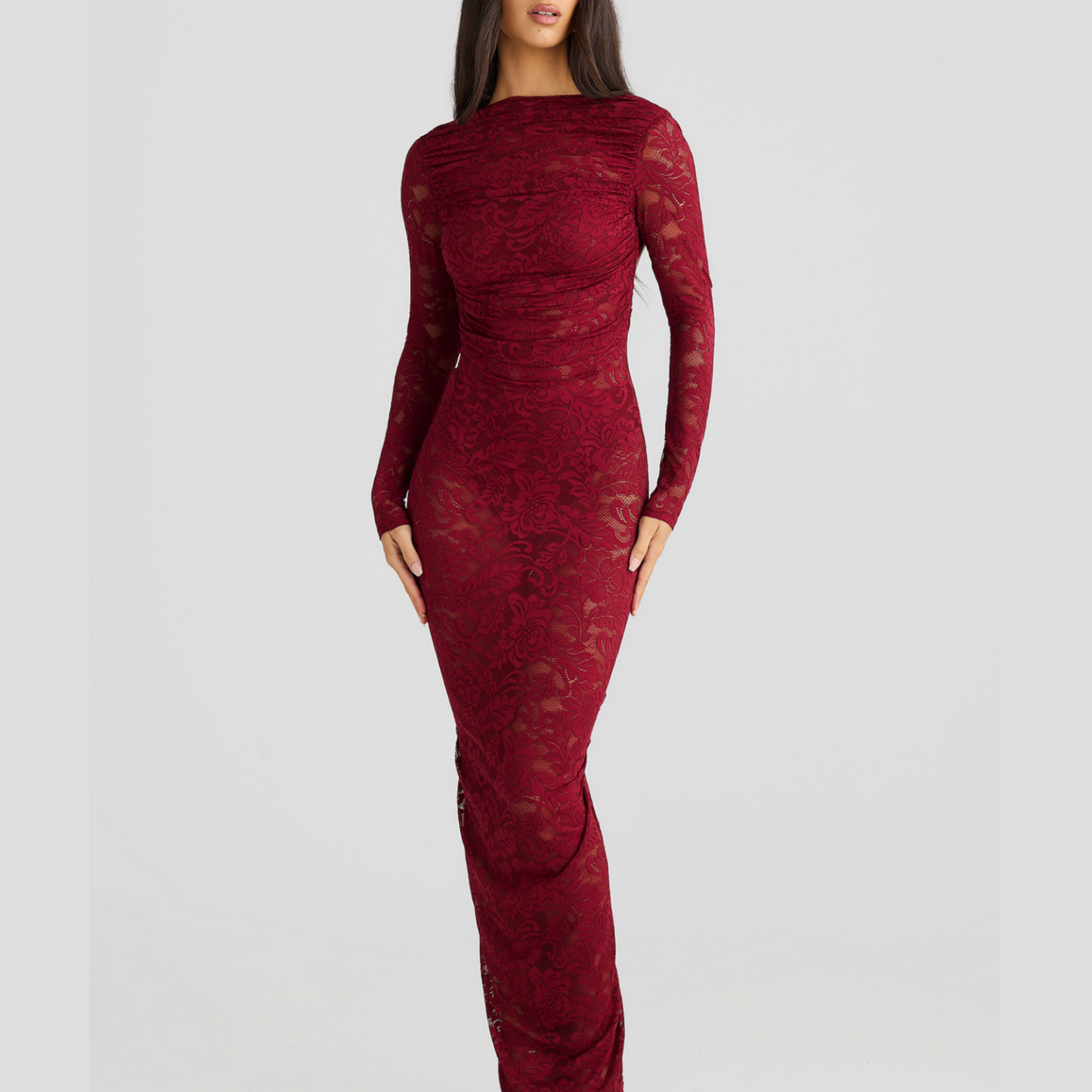 🌹👗Limited Time 50% OFF💃 Sexy Backless Lace Maxi Dresses - Graceful lace, sexy backless design, perfect for summer vibes!