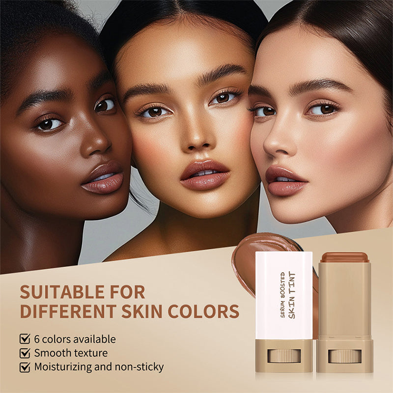 🔥Buy 1 Get 1 Free-50% Off🔥Moisturizing & Brightening Serum Boosted Skin Tint🎁Free Concealer Brush