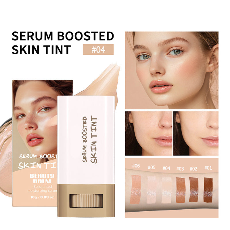 🔥Buy 1 Get 1 Free-50% Off🔥Moisturizing & Brightening Serum Boosted Skin Tint🎁Free Concealer Brush