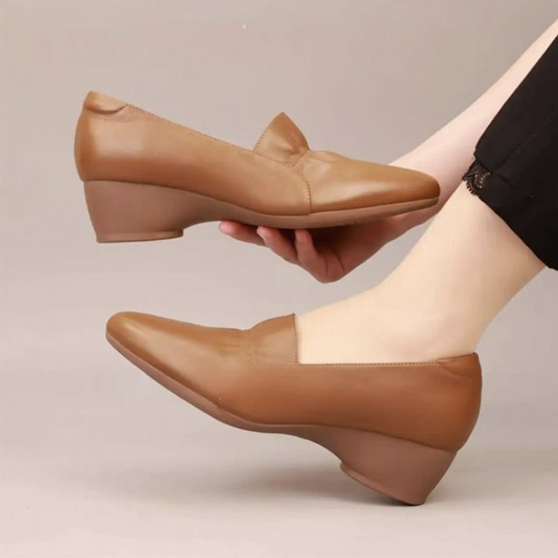 💥NEW HOT SALES 57% OFF🔥Women's Comfortable Low Heel Synthetic Leather Shoes