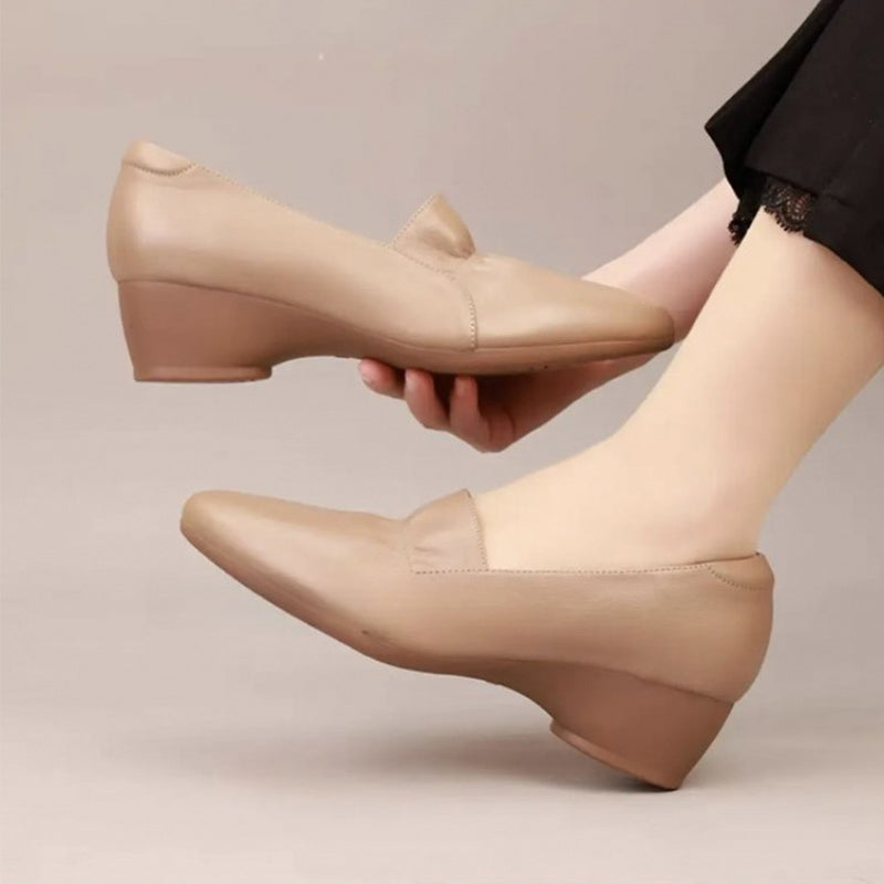 💥NEW HOT SALES 57% OFF🔥Women's Comfortable Low Heel Synthetic Leather Shoes