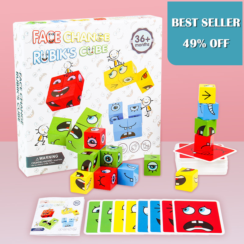 💖HOT SALE 56% OFF🎁5D Puzzle Educational Faces Changing Family Game🧩