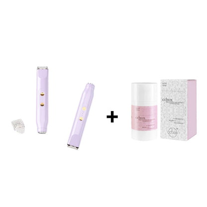 🚨 Pink AUSVERKAUFT!! SCHNELL ZUGREIFEN ⚡ Bikini-Trimmer für Damen, elektrischer Rasierer und Rasierer, wiederaufladbarer 2-in-1-Epilierer für Körper und Gesicht, Achseln und Beine, IPX7 wasserdicht