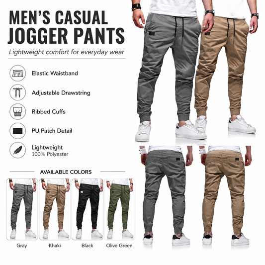 👖 JETZT 50 % RABATT! 🏃 Lässige Herren-Jogginghose – Elastischer Bund mit Kordelzug, schmale Passform & hoher Stretch – Perfekt für jede Jahreszeit 🌧️