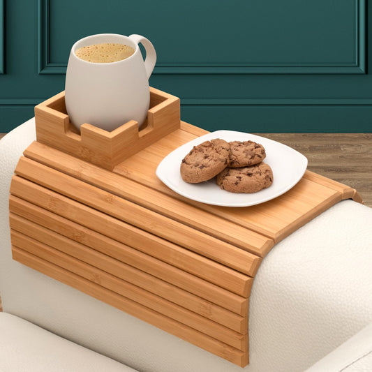 🛋️🥤 Bambus-Couch-Getränkehalter – Der beste Freund Ihrer Couch! 🌿💚