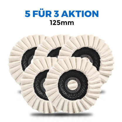 ⚡50 % DE RÉDUCTION !!✨ Disque de polissage en laine pour meuleuses d'angle – finition miroir ultra-brillante ! Durable et polyvalent ! 🔧