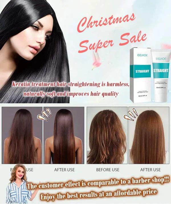 (🔥HOT SALE NOW 49% OFF) - Keratin Treatment Hair Straightening Cream