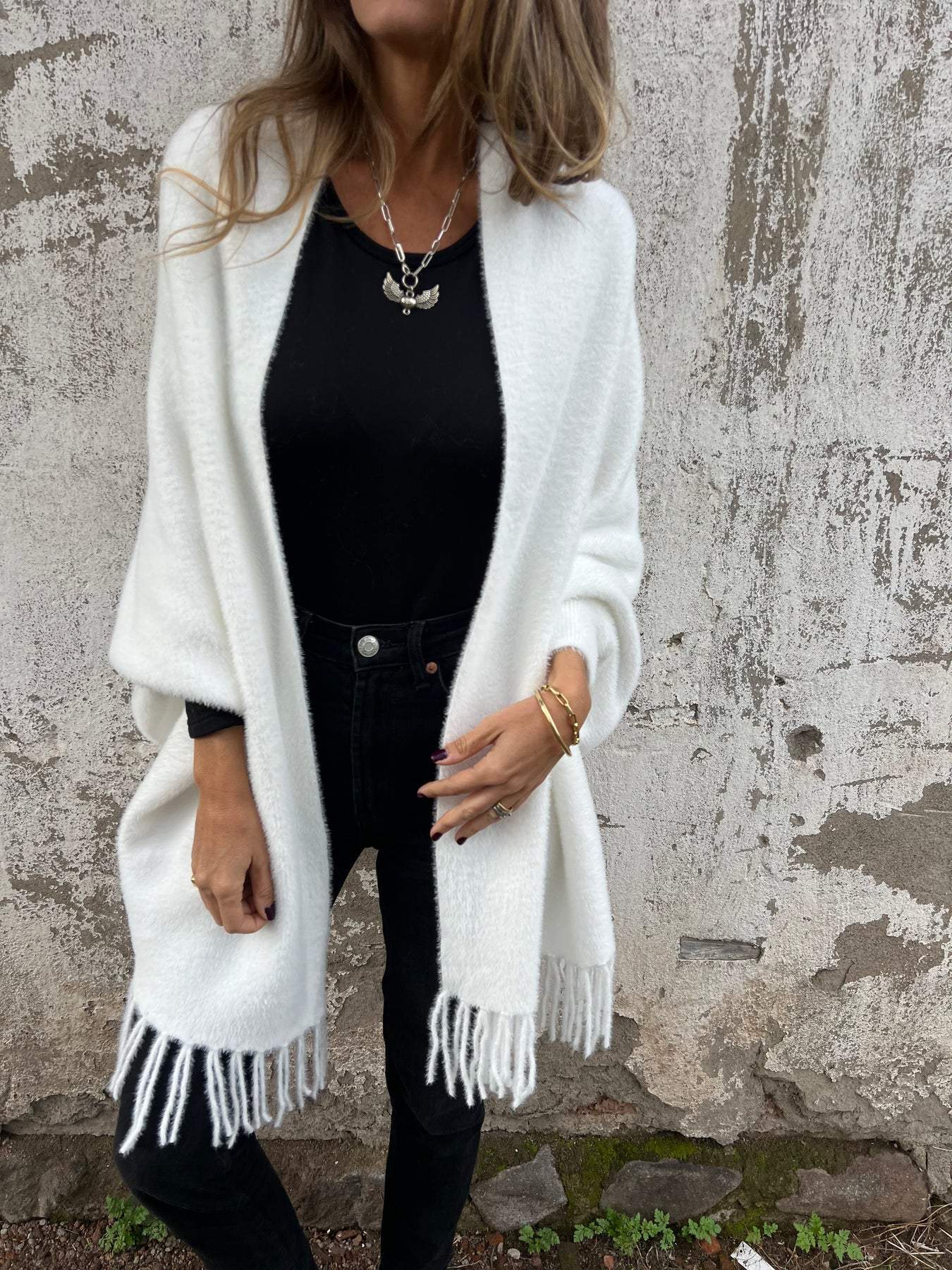 🌹Autumn Limited Discount 55%OFF🌹Women's Long Sleeve Casual Tassel Shawl Coat