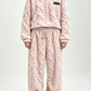 🍂🎁Neu für Herbst & Winter – 50% Rabatt für kurze Zeit!👚👖Thermo-Fleece-Pyjama-Set, warme Hauskleidung, 2-teilig, auch draußen tragbar