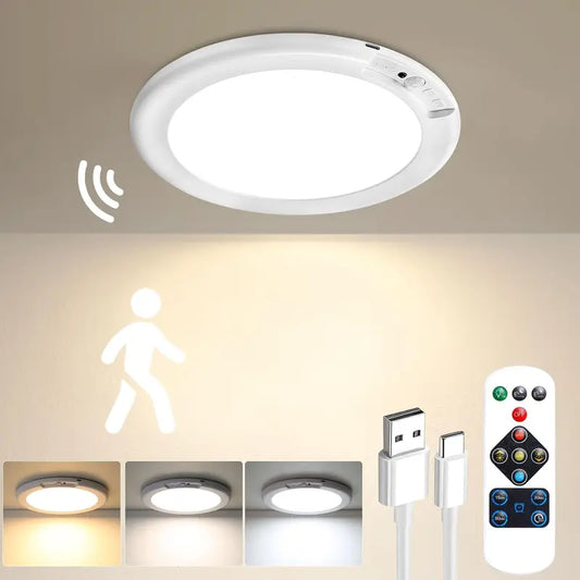 💡 ILLUMINAZIONE INTELLIGENTE PER LA TUA CASA! ✨ Plafoniera magnetica con sensore di movimento e telecomando.