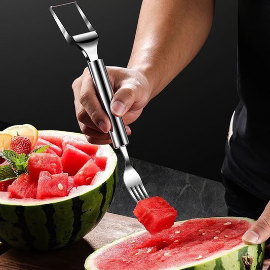 ⏳Begrenzte Zeit 50% Rabatt💥🍉 Mühelose Obstzubereitung-✨ 2-in-1 Obstschneider und -gabel - für schnelles und einfaches Servieren von Obst! 🍓