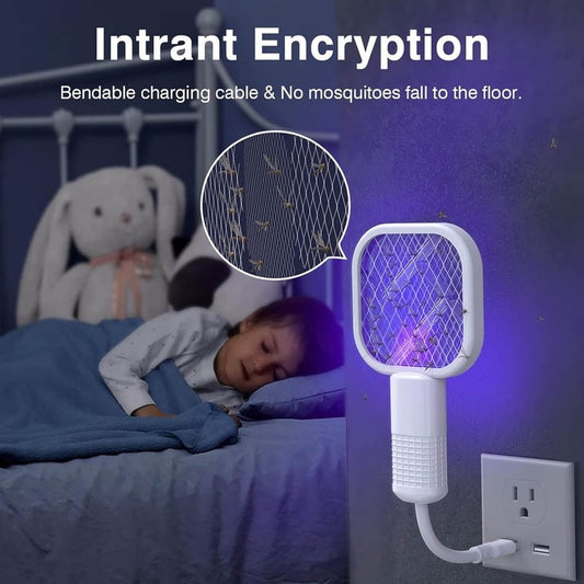 🪰2025 Neu🦟USB Mini Elektrische Fliegenklatsche