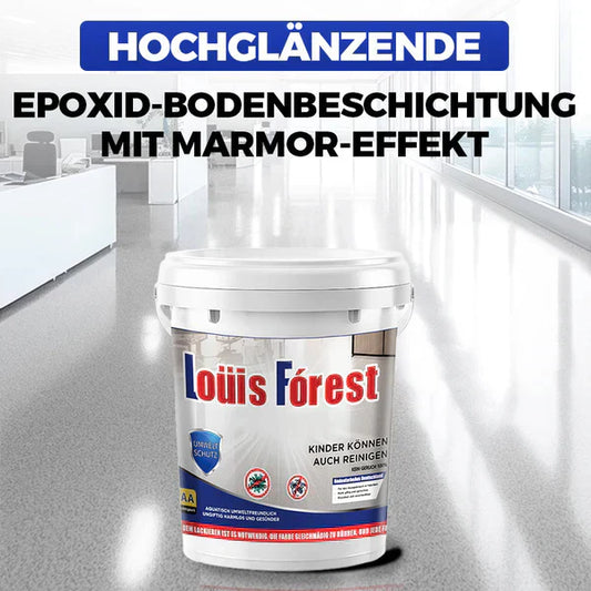 ✨Neu eingetroffen✨Hochglänzende Epoxid-Bodenbeschichtung mit Marmor-Effekt