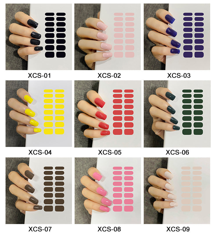 💕HOT SALE 60% OFF💕SEMI-GLOSS UV GEL NAIL STICKER KIT(With a  nail enhancement light )