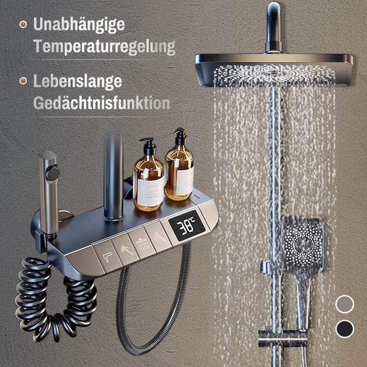 🔥 Mid-Year Sale – 50 % Rabatt! 🔧🚿 Intelligente drucksteigernde Thermostat-Brausegarnitur mit Digitalanzeige 💦✨