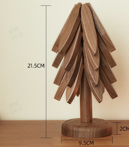 🎅Xmas Sales - 50% OFF🎄Insulated Coasters Solid Wood Christmas Tree Coasters