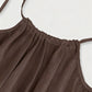 👗 58% RABATT! 💃 Einfarbiges Rückenfreies Cami-Kleid für Damen – Leicht, Luftiger Schnitt & Perfekt Für Den Sommer ☀️