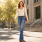📢📢50%Rabatt!!!🎉🚨 Eilmeldung: 50% endet heute Nacht! Damen High Waist Destroyed Flare Jeans
