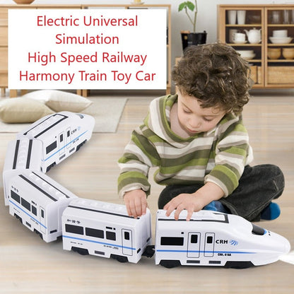 🎅Xmas Sales - 50% OFF🎄Electric Universal Simulation High Speed Railway Harmony Train Toy