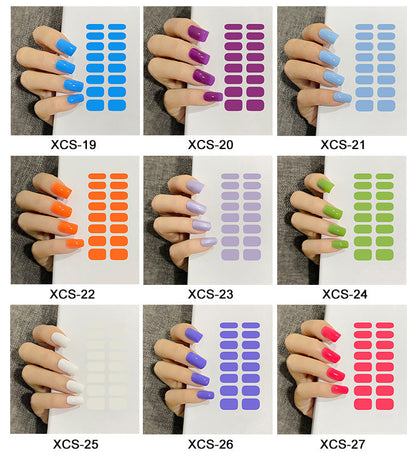 💕HOT SALE 60% OFF💕SEMI-GLOSS UV GEL NAIL STICKER KIT(With a  nail enhancement light )