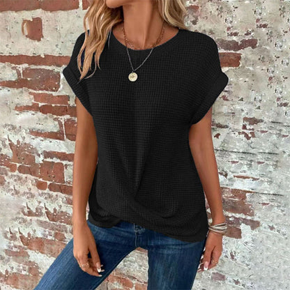 👕🦇 Damen Sommer-Crochet-Fledermausärmel-T-Shirt – 50% RABATT! Boho-Häkel-Details, luftige Fledermausärmel, leicht – perfekt für warme Tage. 🔥☀️
