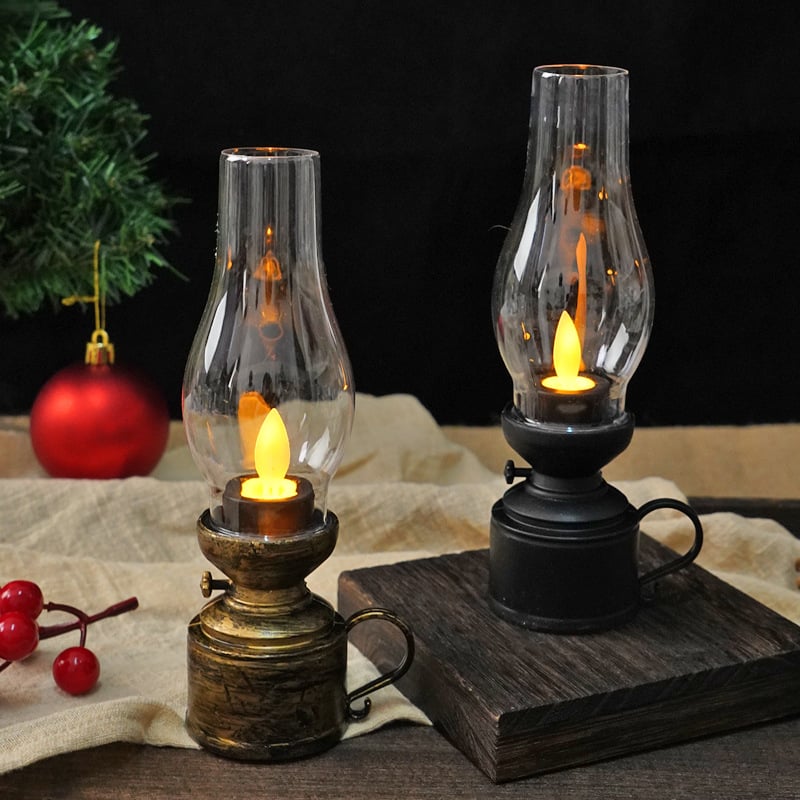 ✨Christmas Hot Sale 50% OFF🕯️LED Vintage Kerosene Lamp Electronic Swing Candle🔥