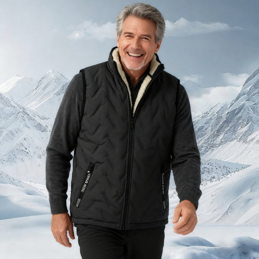 📢🎉50%Rabatt!!!✨️❄️Warme, lässige, ärmellose Steppweste für den Winter mit Fleecefutter