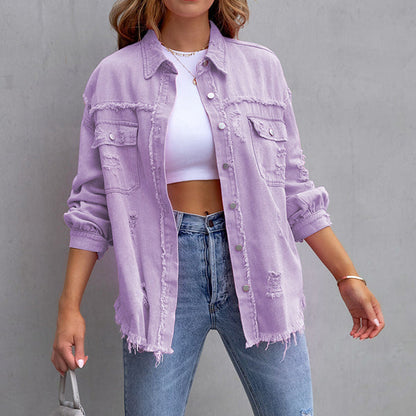 💥Limit Time 49% OFF🎉Relaxed Fit Denim Style Jacket