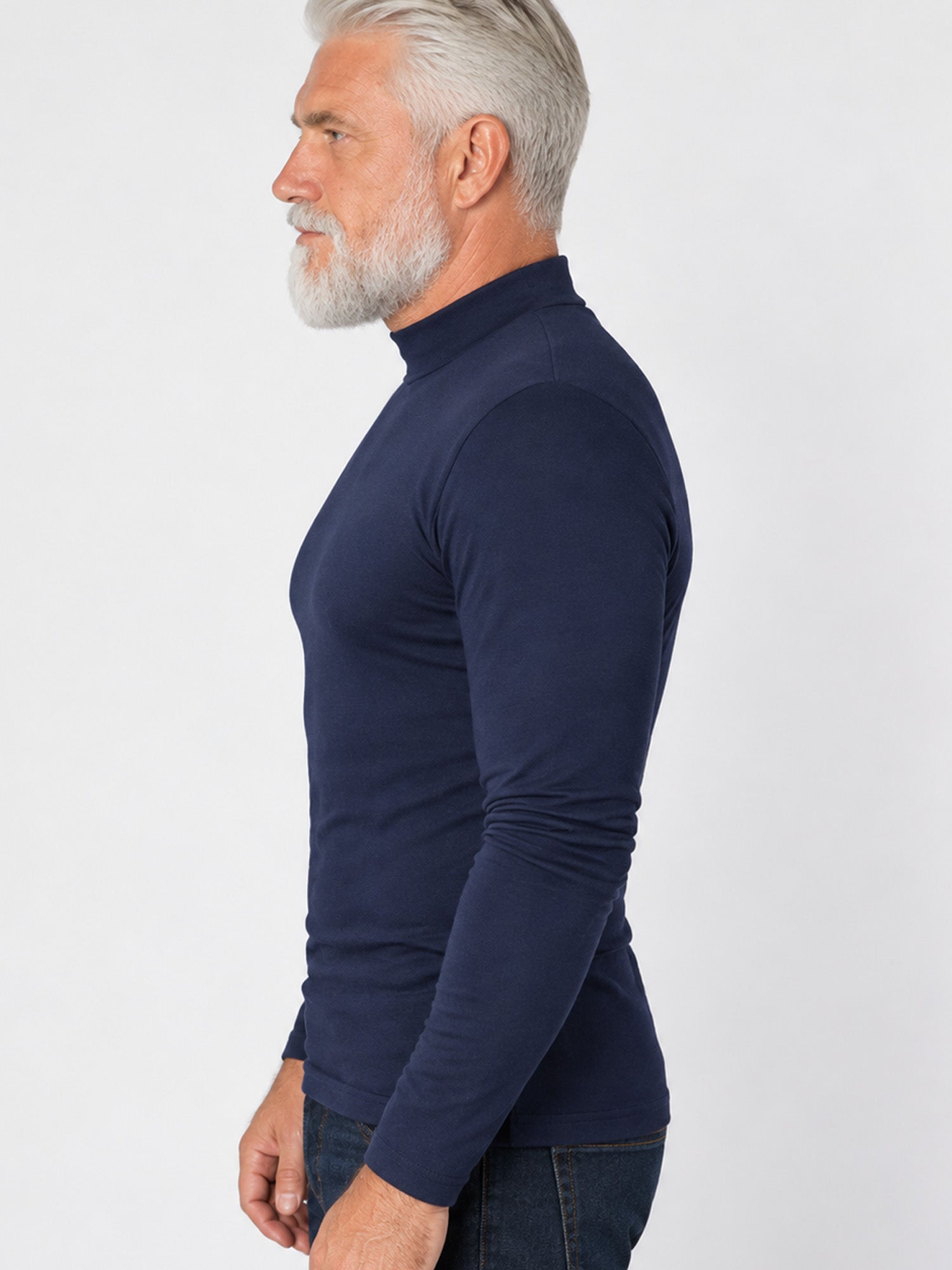 📊 Über 200.000 Verkäufe – Dankeschön mit 50% Rabatt! Herren Slim-Fit Rollkragenoberteil