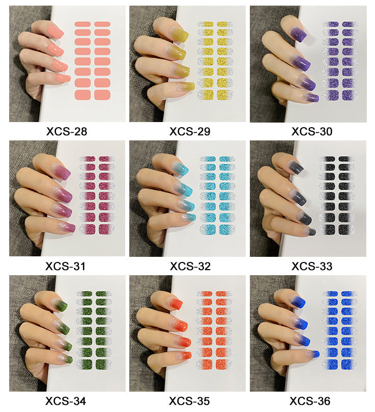 💕HOT SALE 60% OFF💕SEMI-GLOSS UV GEL NAIL STICKER KIT(With a  nail enhancement light )