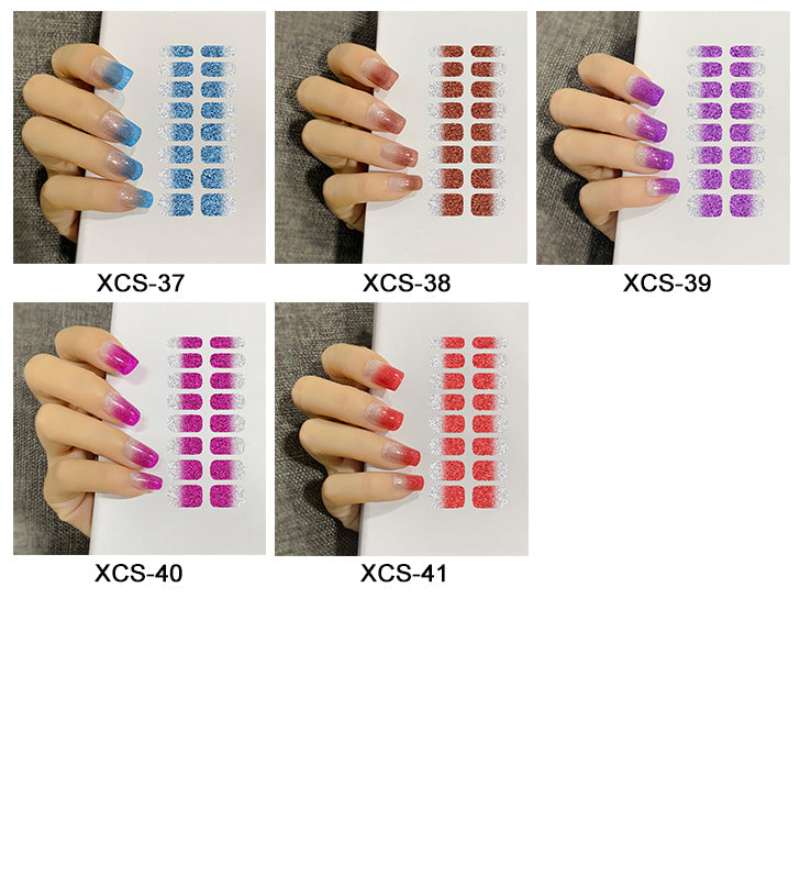 💕HOT SALE 60% OFF💕SEMI-GLOSS UV GEL NAIL STICKER KIT(With a  nail enhancement light )