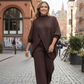 ⏳Zeitlich begrenztes Sonderangebot⏰2-teiliges Set aus Oversize-Pullover und Hose für Damen