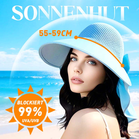 🌞2025 Summer New👒Sonnenhut mit breiter Krempe und abnehmbarer Nackenschutzklappe