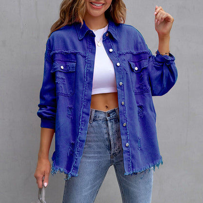 💥Limit Time 49% OFF🎉Relaxed Fit Denim Style Jacket