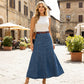 🎁2026 Neuheiten 50 % RABATT👗Damen-Maxirock aus Denim – Hohe Taille & A-Linien-Schnitt