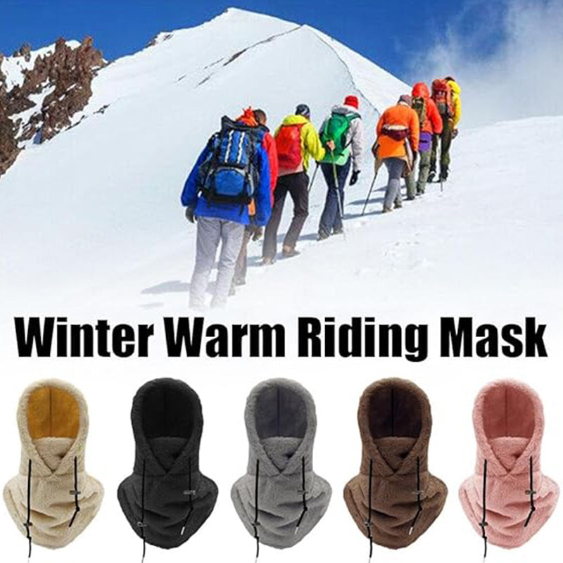 🔥Christmas Hot Discounts⏰Unisex Warm Ski Hooded Scarf ☃️☃️