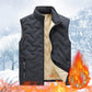 📢🎉50%Rabatt!!!✨️❄️Warme, lässige, ärmellose Steppweste für den Winter mit Fleecefutter