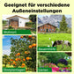 🌞🔊 Solarbetriebene Tierabwehr-Warnlichter mit lautem Alarm – Schützt Hof & Garten effektiv vor Eindringlingen! 🦊🐗💡