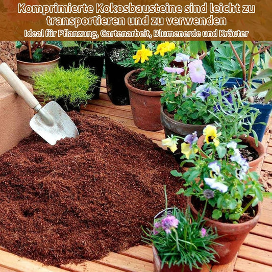 🔥Natürlich wachsen, einfach glücklich!⏰ Organische Kokosnussschalen für Pflanzen🥥🌱