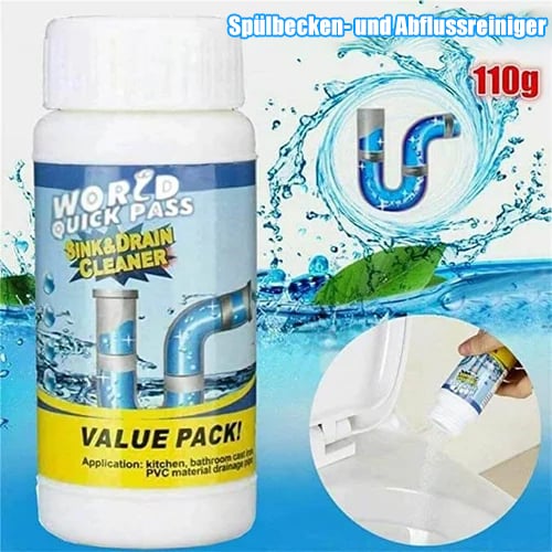 💦Leistungsstarker Reiniger für Spülbecken & Abfluss – Nur für kurze Zeit: Kaufe 1, erhalte 1 gratis!🔥